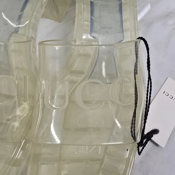 Gucci Women's Clear Slide Sandals - Picture 3 of 12